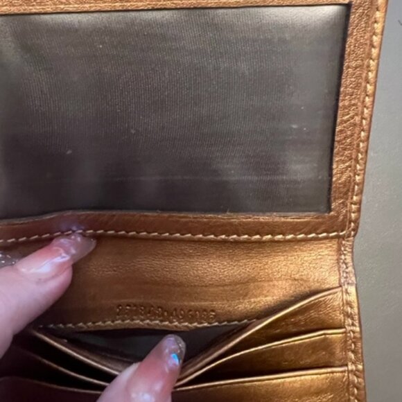 Gucci Monogram Card Case with Copper Leather & Heart Logo - Picture 3 of 4